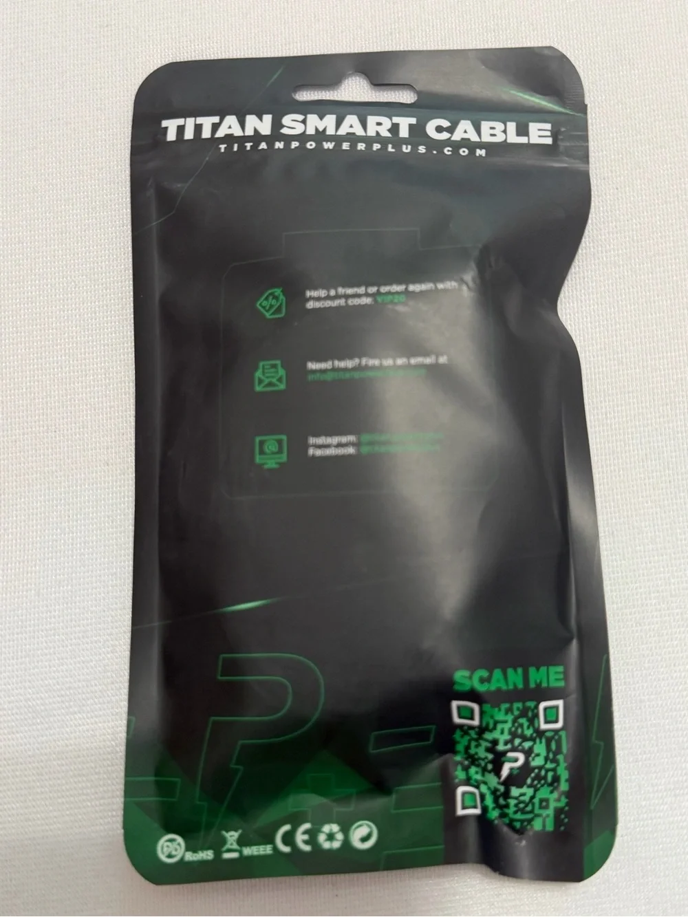 Titan Smart Cable™ Lightning Cable - Black